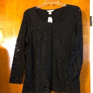 Christopher and Banks black blouse